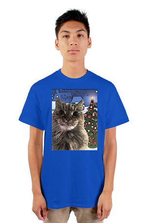 Open image in slideshow, LFG Christmas Blue gildan mens tshirt
