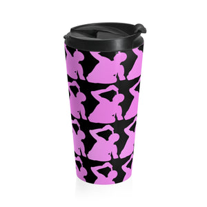 Pink logo Stainless Steel Travel Mug