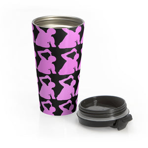 Pink logo Stainless Steel Travel Mug