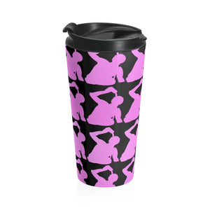 Pink logo Stainless Steel Travel Mug