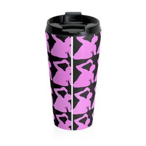 Pink logo Stainless Steel Travel Mug