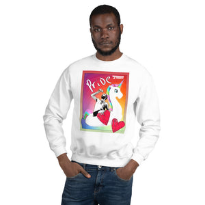 Open image in slideshow, Pride (White) Unisex Sweatshirt
