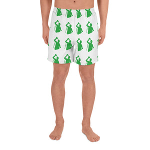 Open image in slideshow, Green logo Men&#39;s Athletic Long Shorts
