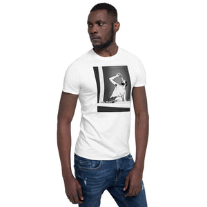 Max Plank Sketch (BW/ WHITE) Short-Sleeve Unisex T-Shirt