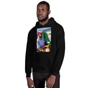 Open image in slideshow, Cartoon Beach Pickle BLACK Unisex Hoodie
