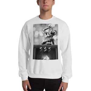 Open image in slideshow, Christmas Beer Shower (B/W) WHITE Unisex Sweatshirt
