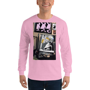 Open image in slideshow, Banana Pink Men’s Long Sleeve Shirt
