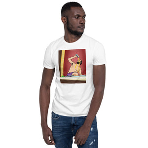 Open image in slideshow, Max Plank Sketch (Color / WHITE ) Short-Sleeve Unisex T-Shirt
