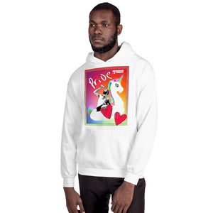 Open image in slideshow, Pride (White )Unisex Hoodie
