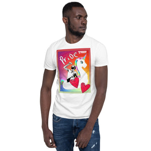 Open image in slideshow, Pride Unicorn Short-Sleeve Unisex T-Shirt
