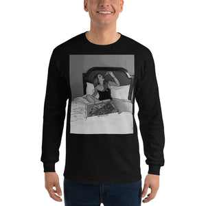 Open image in slideshow, Cartoon Matilda Pizza BLACK Long Sleeve T-Shirt
