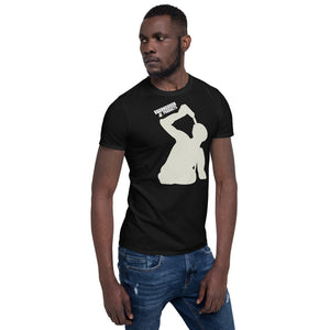 B White Logo Short-Sleeve Unisex T-Shirt