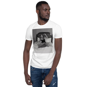 Open image in slideshow, Cartoon Matilda Pizza WHITE Short-Sleeve Unisex T-Shirt
