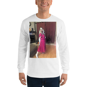 Open image in slideshow, Cartoon Princess Swerve (Color) WHITE Long Sleeve T-Shirt
