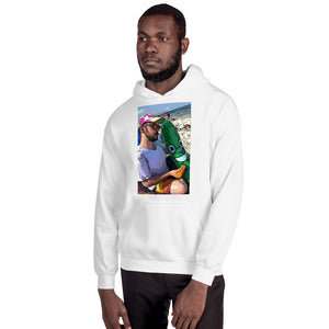 Open image in slideshow, Cartoon Beach Pickle WHITE Unisex Hoodie
