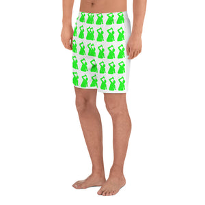 Light green logo Men's Athletic Long Shorts