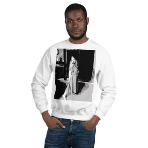 Open image in slideshow, Princess Swerve (B/W) WHITE Unisex Sweatshirt
