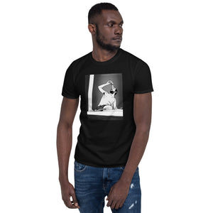 Open image in slideshow, Max Plank Sketch (BW/ BLACK) Short-Sleeve Unisex T-Shirt
