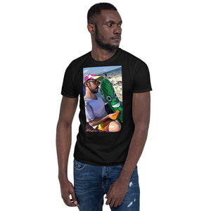 Open image in slideshow, Cartoon Beach Pickle BLACK Short-Sleeve Unisex T-Shirt
