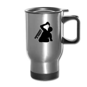 Open image in slideshow, Logo Travel Mug - silver
